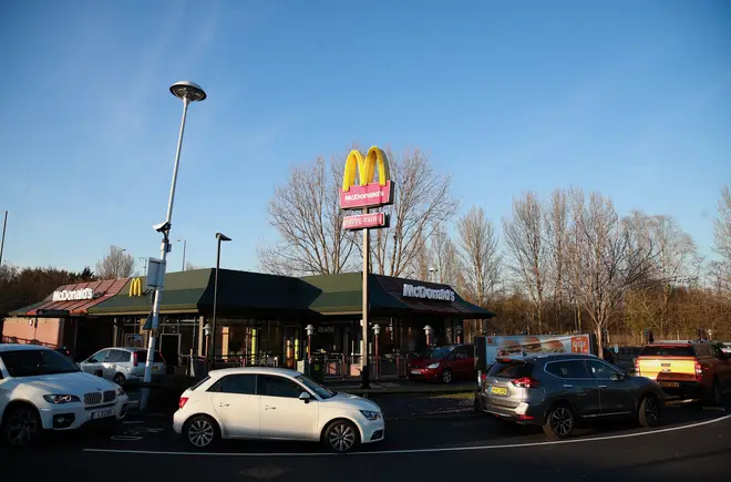 A woman was fined for going to McDonald's during lockdown