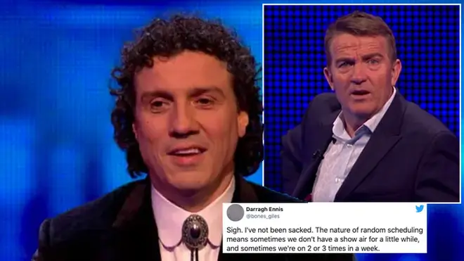 Darragh Ennis has hit back at claims he's been fired from The Chase