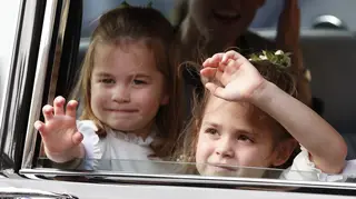 Princess Charlotte and Teddy Williams were both amongst the bridesmaids for Princess Eugenie's wedding