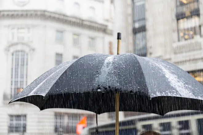 Heavy rain is expected in parts of the UK (stock image)