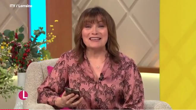 Lorraine read out the tweet live on air