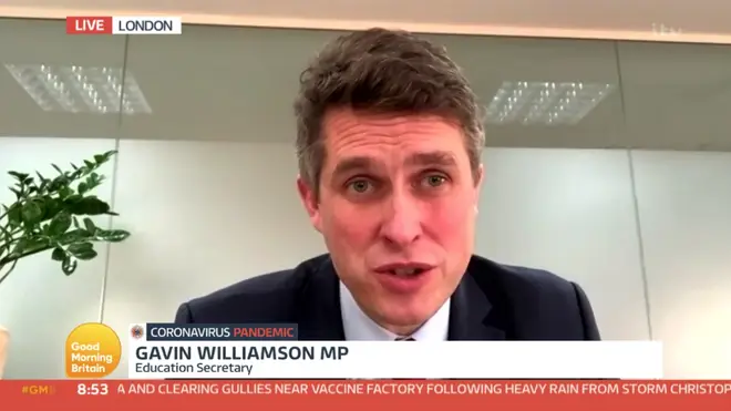 Gavin Williamson said children will return to school when the scientific advice allows it