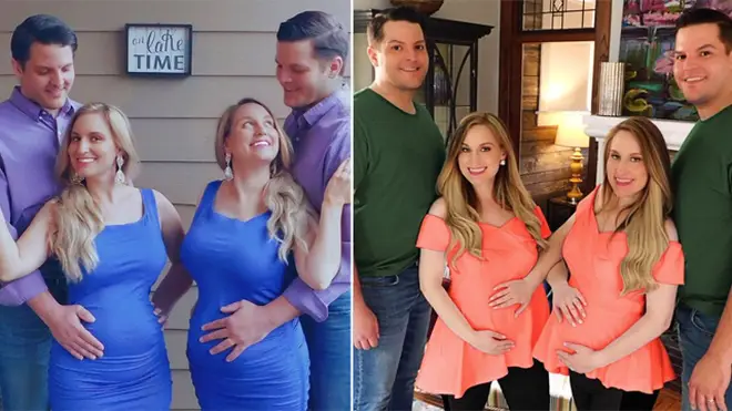 Brittany and Briana Deane are expecting with Josh and Jeremy Salyers