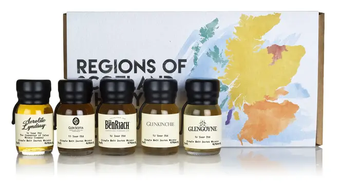 Enjoy the taste of Scotland's best distilleries with this tasting kit
