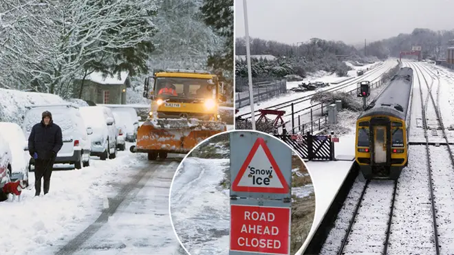 Snow and ice is set to cover parts of the UK