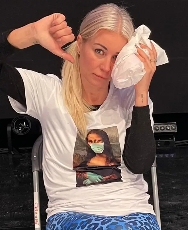 Denise Van Outen also suffered an injury while rehearsing