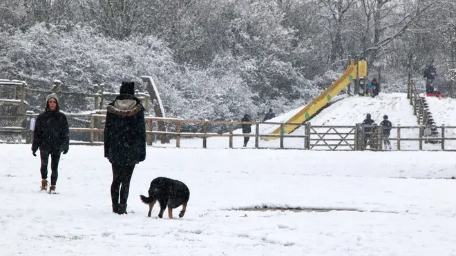 The UK enjoyed flurries of snow over the weekend