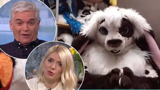 Holly and Phil met a man who spends his time dressed as a rabbit on This Morning