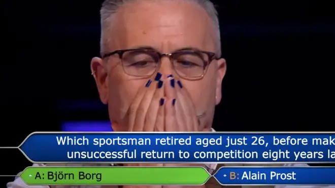 Justin went home with only £1,000 after losing £15,000 on the question