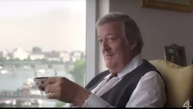 Stephen Fry plays MP Arthur Garrison in It's a Sin