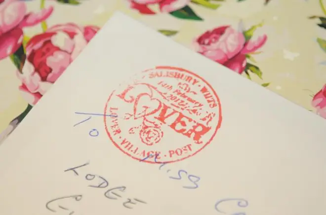 The Valentine's Day cards will have this special stamp