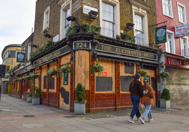 Pubs across the UK are boarded up until lockdown lifts