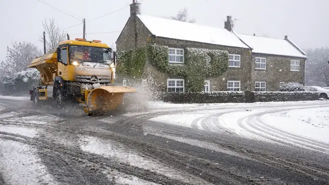 Heavy snowfall is causing travel chaos in the North