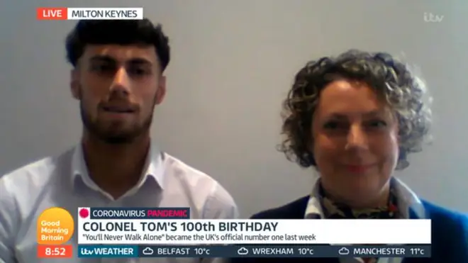 Tom Moore's grandson Max was on GMB