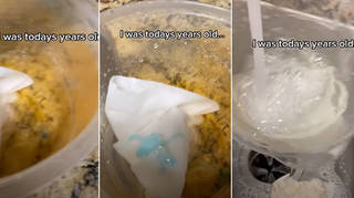 A woman has revealed how she cleans her plastic containers