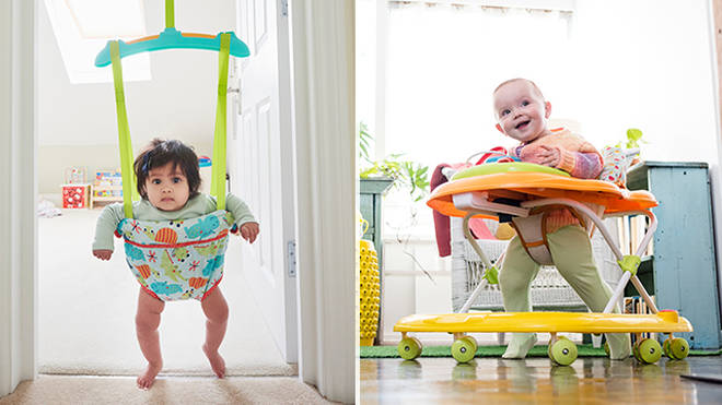 Baby bouncers and walkers are linked to development issues in youngsters