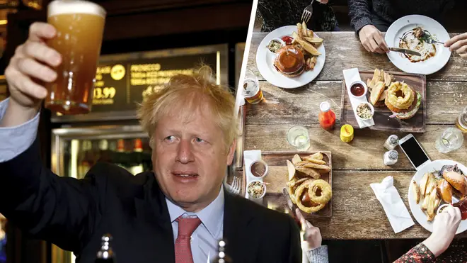 Boris Johnson is said to be binning the complicated rule around drinking in pubs
