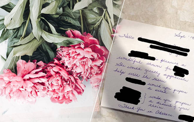 The wedding invitations asked guests for money and a "pot luck" dish