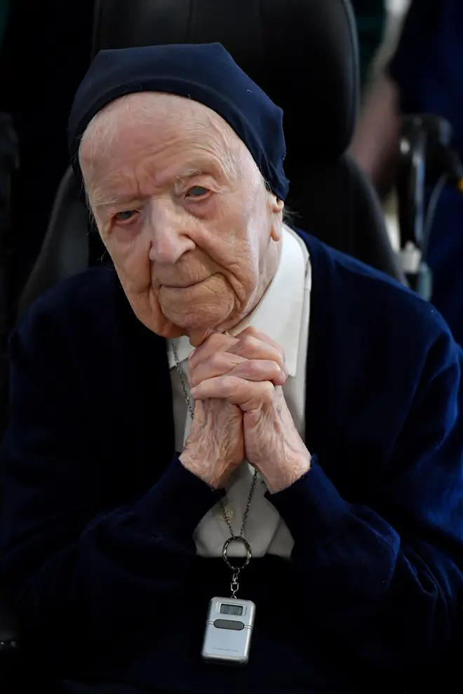 Sister Andre is believed to be the second oldest person in the world at 116-years-old