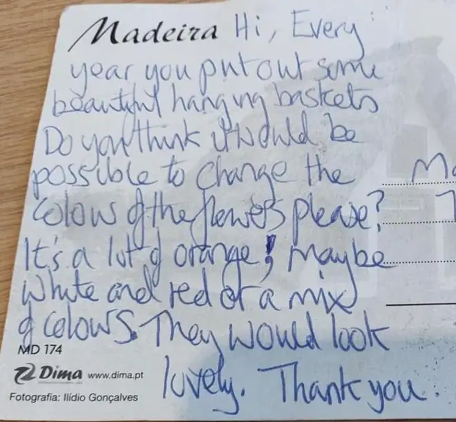 The note from the cheeky neighbour asked the woman to consider other options