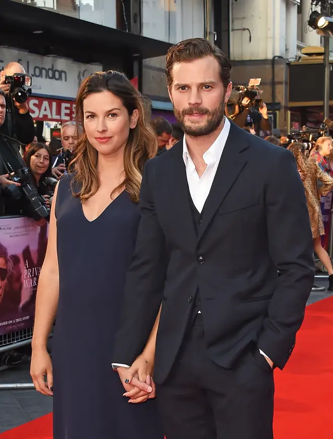 Jamie and Amelia attend a red carpet premiere of 'A Private War'