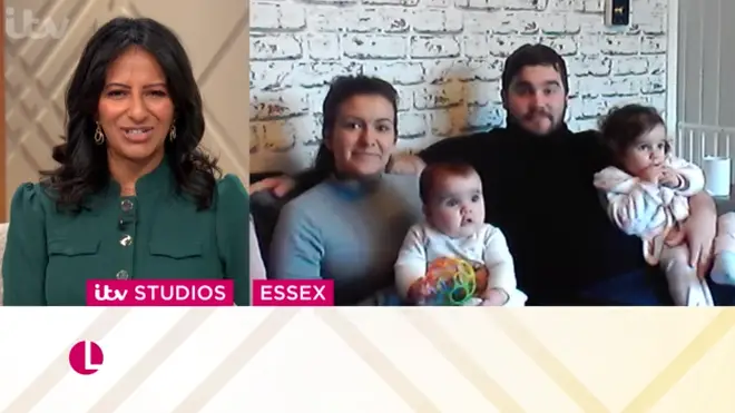 The couple appeared on Lorraine as they relived their children's unusual births