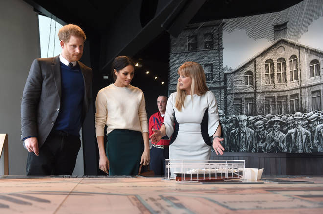 Meghan Markle and Prince Harry at the Titanic museum, Belfast
