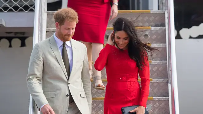 Meghan and Harry arrive in Tonga