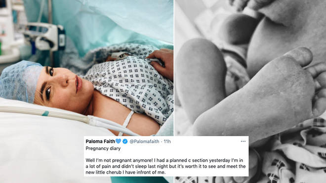 Paloma Faith has welcomed her baby girl via C-section