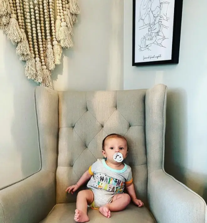 Jules and Cameron have redecorated their baby's nursery