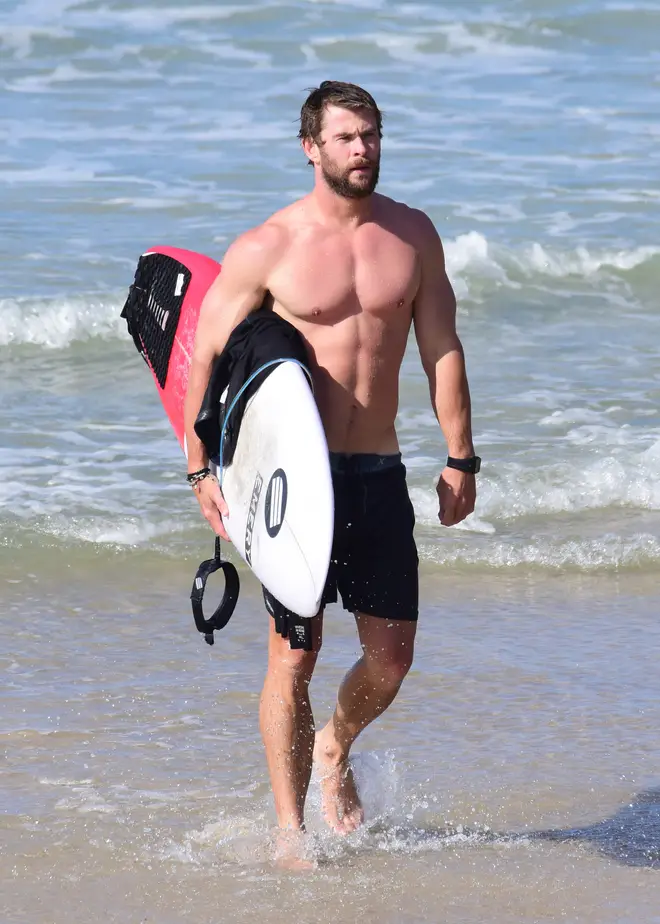 Chris Hemsworth went surfing... and people are very interested