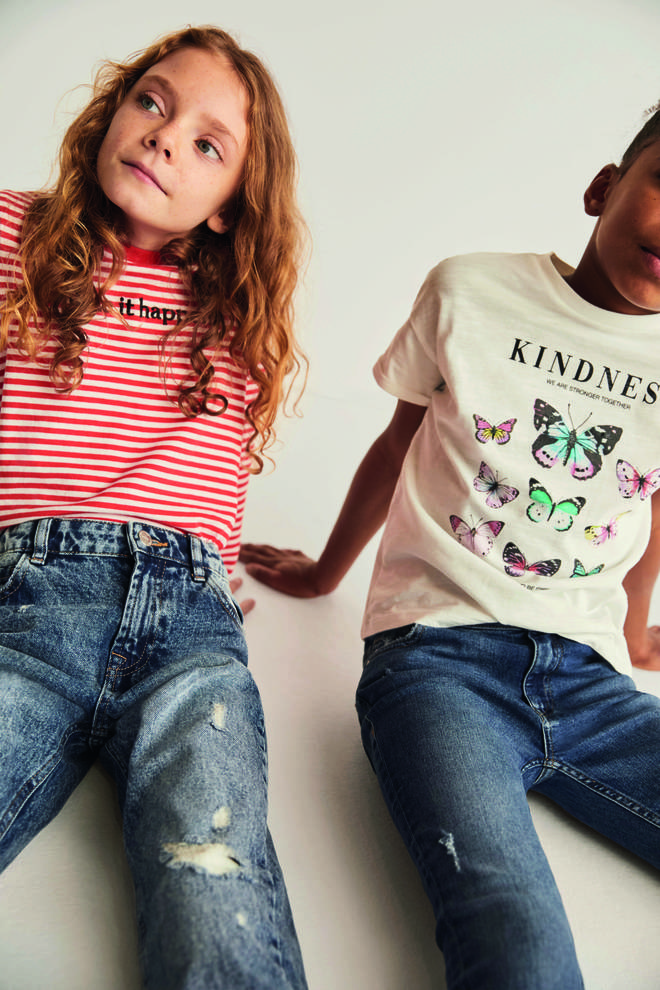 Kids will be comfy in the new M&S jeans, which are just as sustainable as adult styles