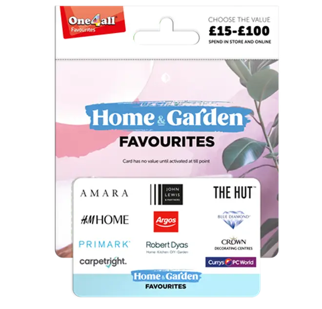 The One4All gift card can be used at M&S, John Lewis, Pandora, H&M and many more