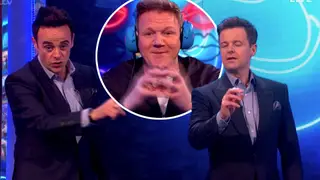 Gordon appeared to let out a rude word on Saturday Night Takeaway at the weekend...
