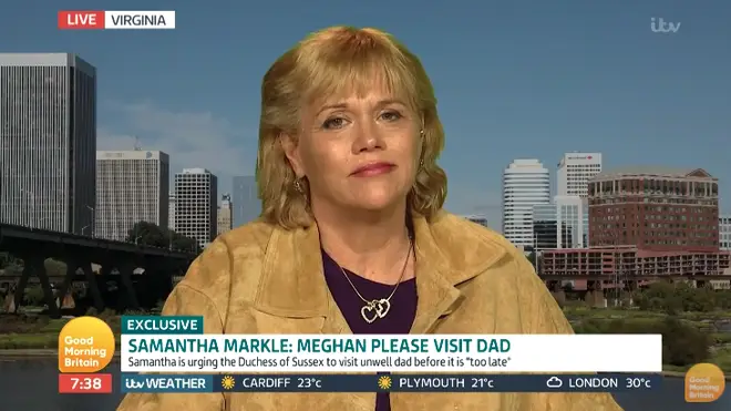 Samantha Markle has insisted her new book about Meghan Markle is not a slamming 'tell-all' book