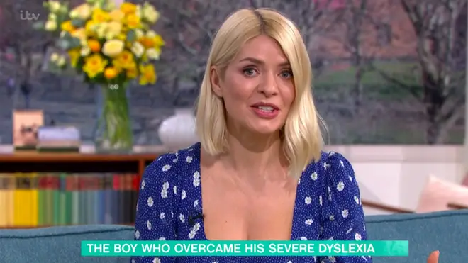 Holly discussed her own experience with dyslexia on This Morning today