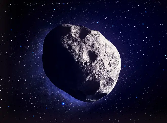 The asteroid is set to fly past the earth at 1am tonight (stock image)