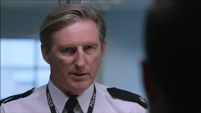 Adrian Dunbar plays Superintendent Ted Hastings in Line of Duty