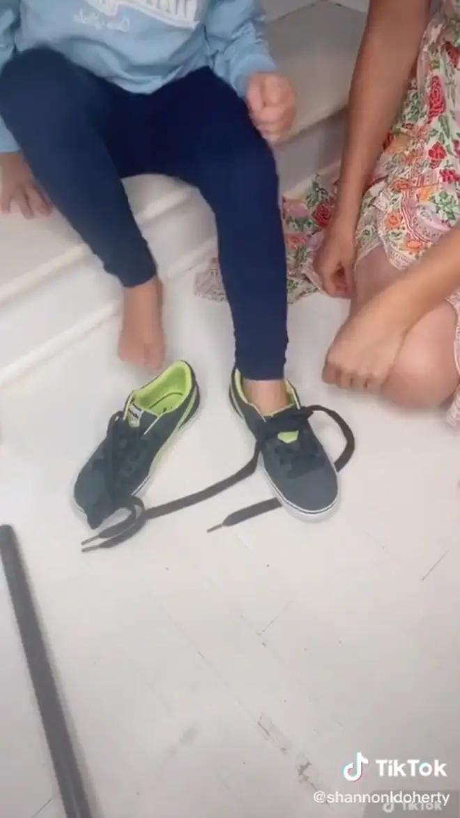 The hack could help your kids put the shoes on the right foot every time