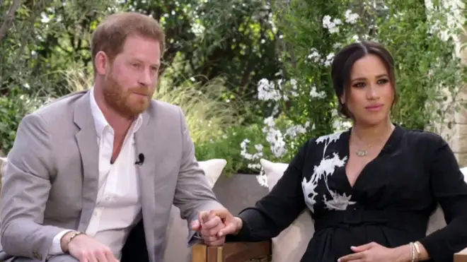 Meghan and Harry's shocking interview with Oprah Winfrey aired in the UK on Monday