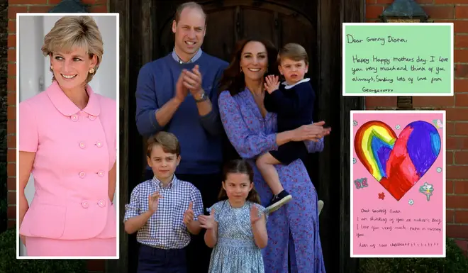 Kate Middleton and Prince William shared the beautiful cards created for Diana