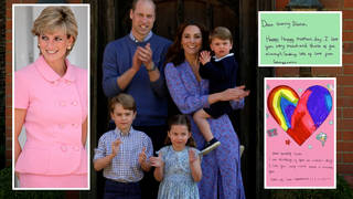 Kate Middleton and Prince William shared the beautiful cards created for Diana