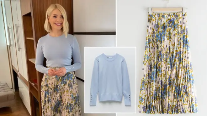 Holly Willoughby is wearing an outfit from the high street today