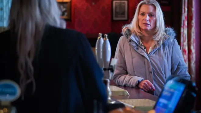 Kathy Beale had to tell Sharon her biological father had died