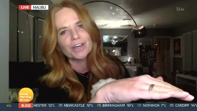 Patsy Palmer told the show it was 'not ok' to have the description 'addict to wellness guru' on the screen
