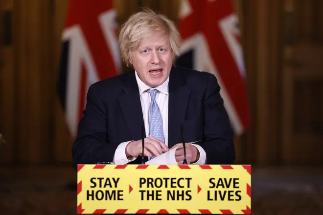 Boris Johnson told the public he was getting his first vaccination this week