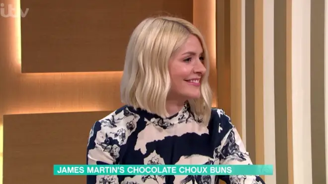 Holly Willoughby looked mortified by some of the things she said during the cooking segment on This Morning