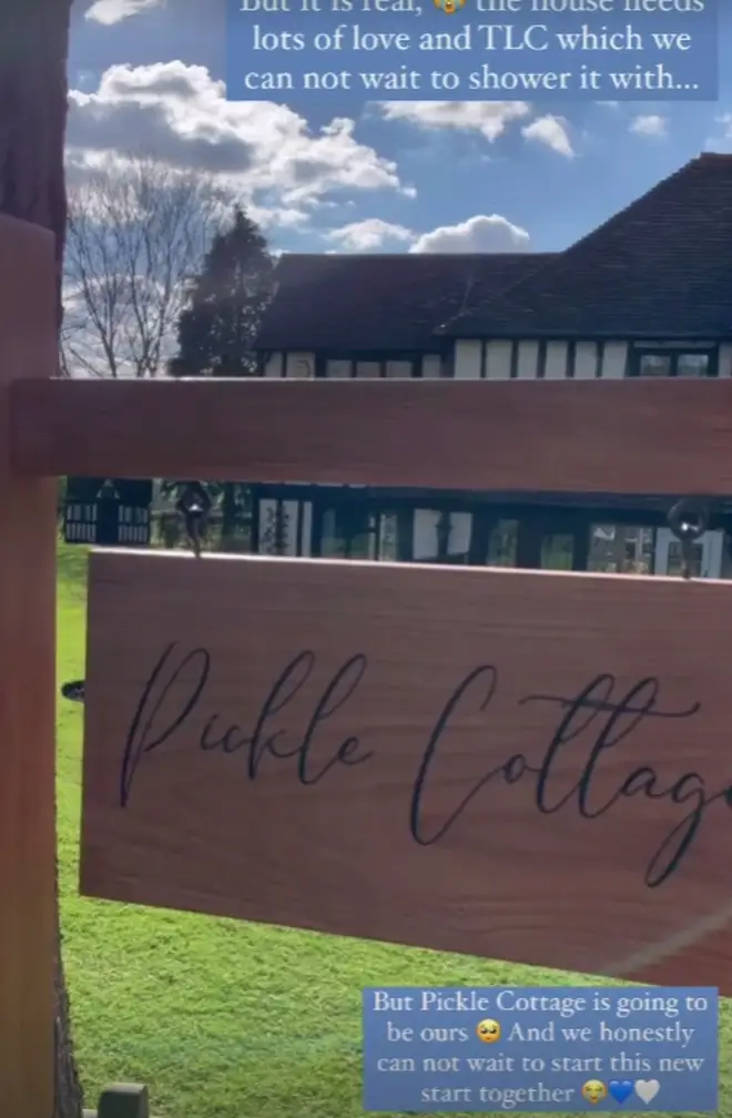 Stacey Solomon has nicknamed her house 'Pickle cottage'