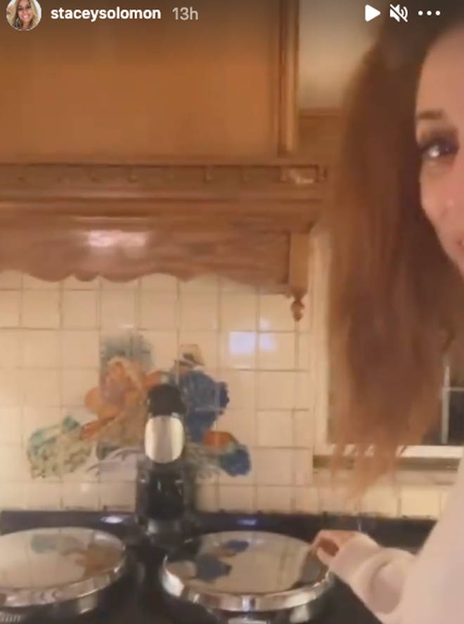Stacey Solomon has given a glimpse of her AGA on Instagram