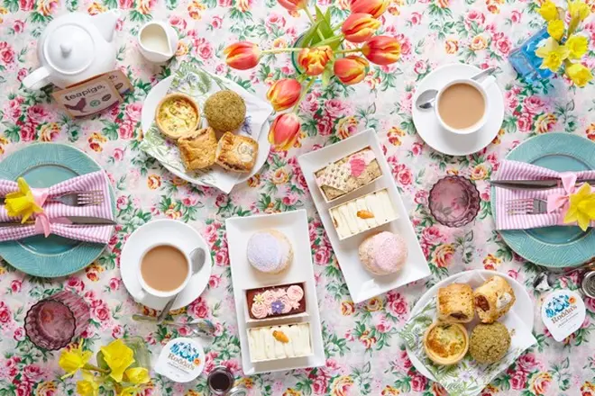 Hello Spring Vegan Afternoon Tea for Two with Piglet's Pantry